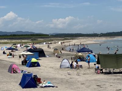 海水浴場の様子