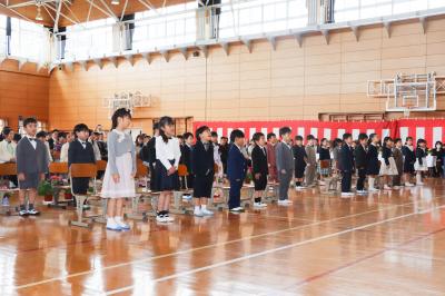 新地小入学式